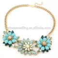 2015 Fashion Candy Color woman statement Flower Necklace